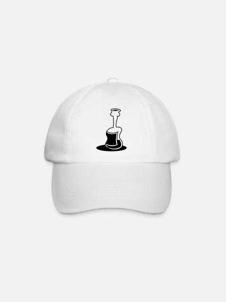 Flasche - Baseballkappe - Weiß/Weiß