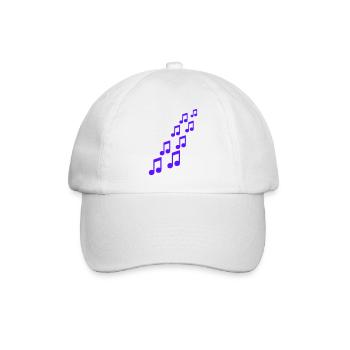 Noten - Baseballkappe - Weiß/Weiß - Vorne