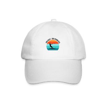 Wasserskier Wasserski Wasserskifahrer - Baseballkappe - Weiß/Weiß - Vorne