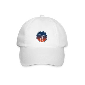 Bergalpen Ski leewarddesign - Baseballkappe - Weiß/Weiß - Vorne