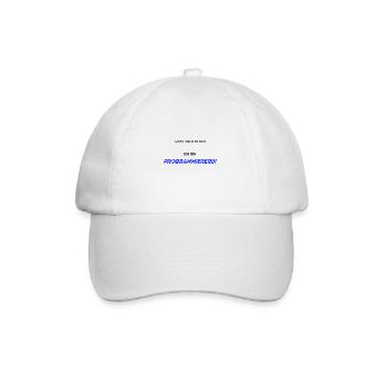 Lasst mich durch ich bin Programmiererin Geschenk - Baseballkappe - Weiß/Weiß - Vorne