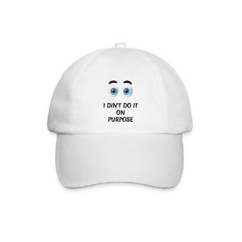 Zweck Augen - Baseballkappe - Weiß/Weiß - Vorne