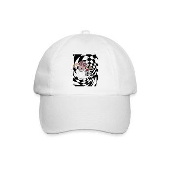 Kiffer Schaf - Baseballkappe - Weiß/Weiß - Vorne