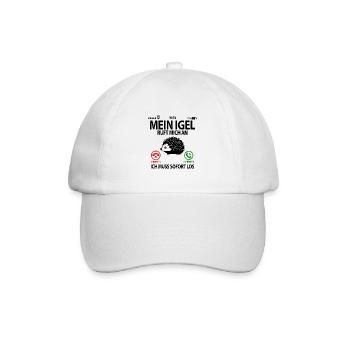Igelfreunde Igel Lustige Witzig Sprüche mit Spruch - Baseballkappe - Weiß/Weiß - Vorne