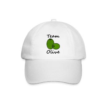 Team Olive - Baseballkappe - Weiß/Weiß - Vorne