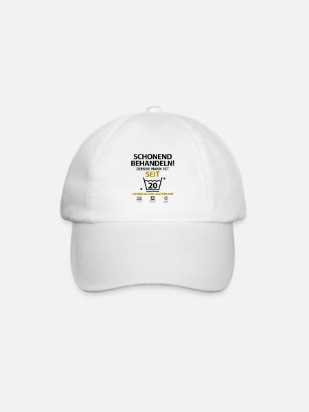 20 jahr Beziehung zusammen Geschenk Mann Freund - Baseballkappe - Weiß/Weiß