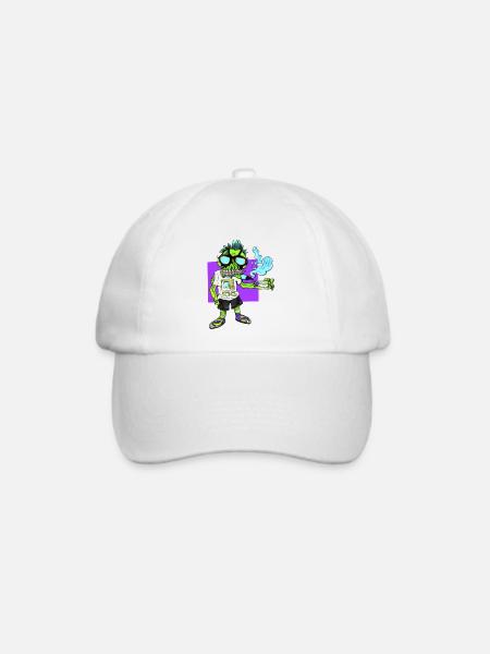 Cooler Zombie - Baseballkappe - Weiß/Weiß