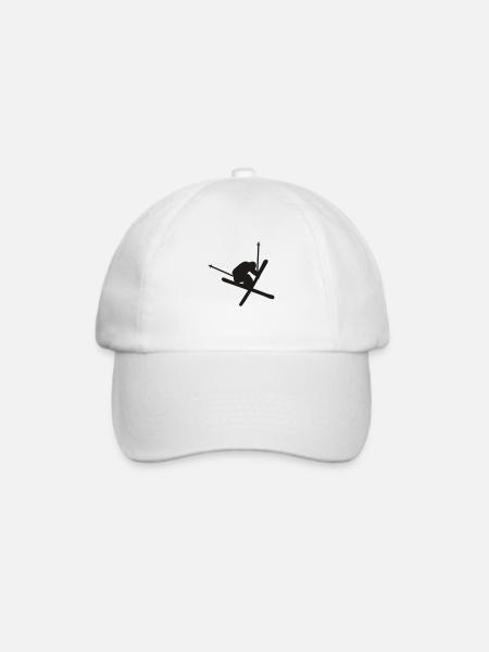 Ski Freestyle Springer - Baseballkappe - Weiß/Weiß