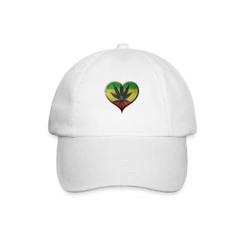 I LOVE JAMAICA - JAMAIKA - Baseballkappe - Weiß/Weiß - Vorne