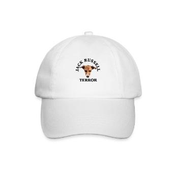 Jack Russell terror - Baseballkappe - Weiß/Weiß - Vorne