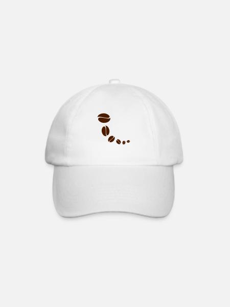 Coffee Beans - Baseballkappe - Weiß/Weiß