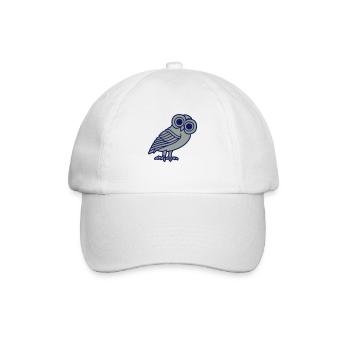 eule athena vogelsymbol mythologische weisheit - Baseballkappe - Weiß/Weiß - Vorne
