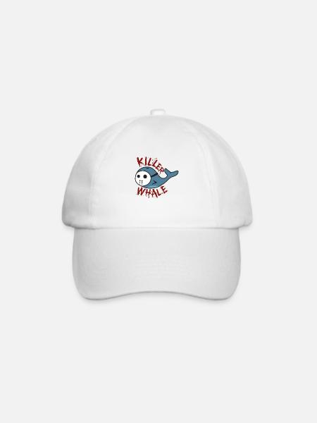 Killer Wal lustige Geschenkidee - Baseballkappe - Weiß/Weiß