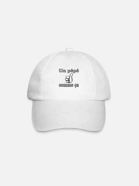 Un pépé comme ça - Baseballkappe - Weiß/Weiß