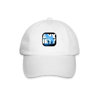 Anxiety blau - Baseballkappe - Weiß/Weiß - Vorne