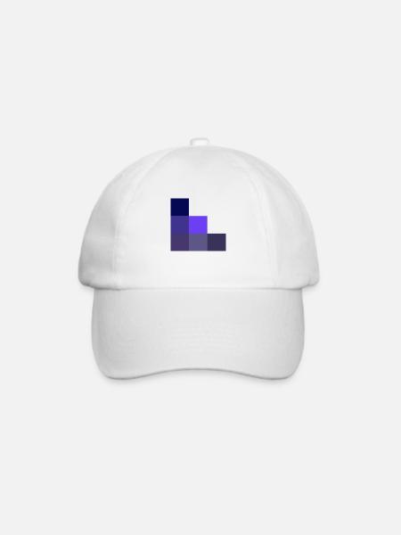 Geometrisch - Baseballkappe - Weiß/Weiß