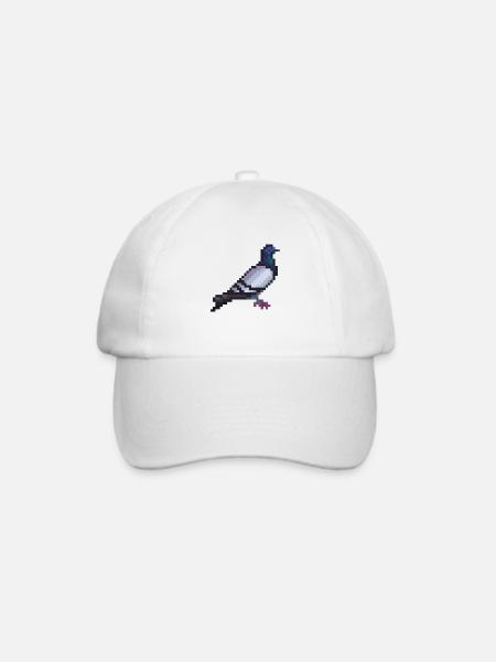 Vogel - Baseballkappe - Weiß/Weiß
