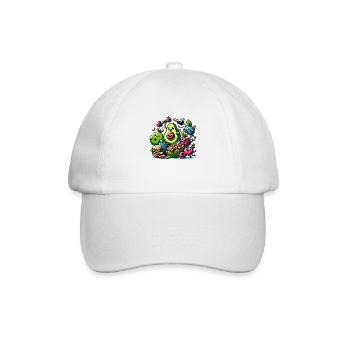 Gesunde Gewohnheiten Crew - Baseballkappe - Weiß/Weiß - Vorne