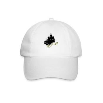 piratenschiff - Baseballkappe - Weiß/Weiß - Vorne