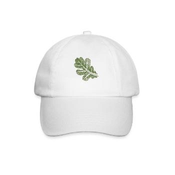 Eichenblatt - Blatt/ Eiche Khaki - Baseballkappe - Weiß/Weiß - Vorne