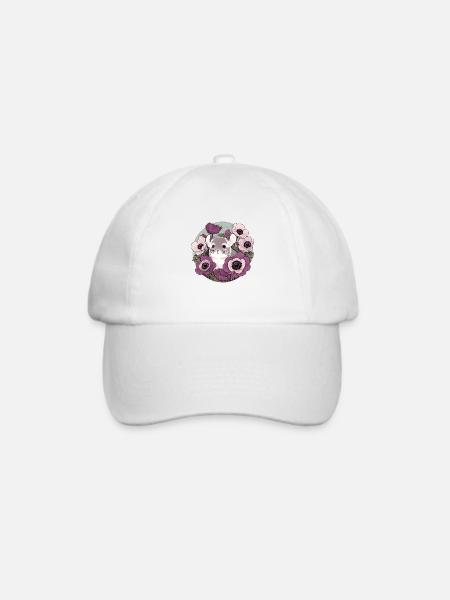 Chinchilla - Baseballkappe - Weiß/Weiß