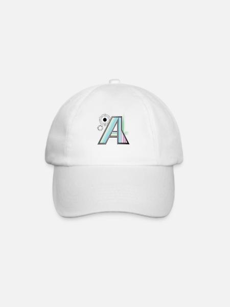 Design "Aesthetica" - Baseballkappe - Weiß/Weiß