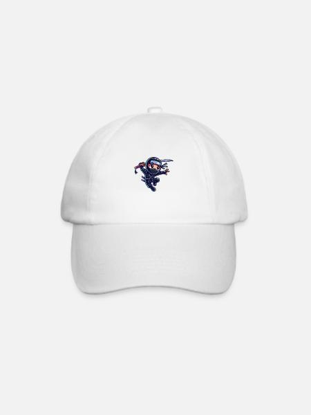 ninja - Baseballkappe - Weiß/Weiß