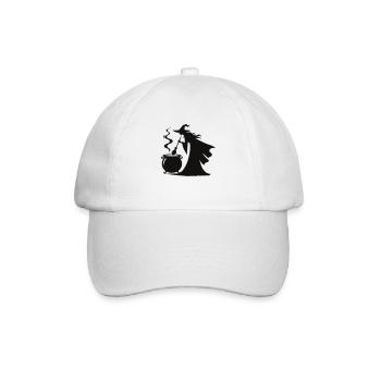 hexe kochtopf - Baseballkappe - Weiß/Weiß - Vorne