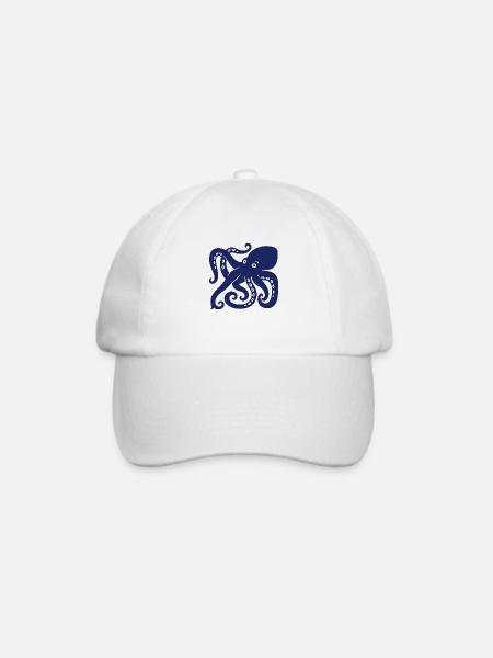 Kraken - Baseballkappe - Weiß/Weiß