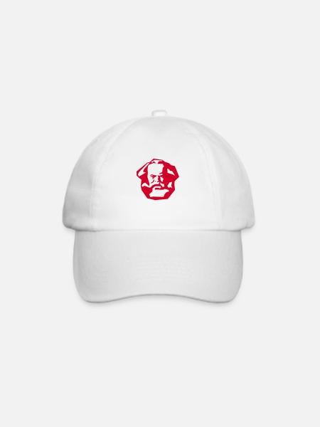 Karl Marx - Baseballkappe - Weiß/Weiß