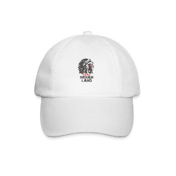 Indianer - Baseballkappe - Weiß/Weiß - Vorne