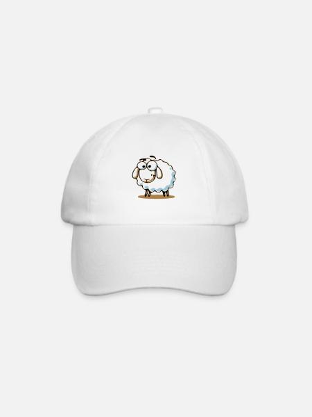 Schaf - Baseballkappe - Weiß/Weiß