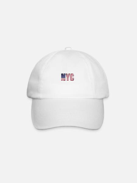 NYC - Baseballkappe - Weiß/Weiß
