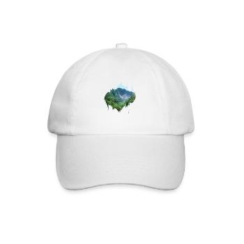 Regenwald Urwald Amazonas Farbfleck Geschenk - Baseballkappe - Weiß/Weiß - Vorne
