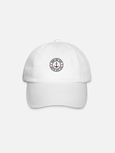 Kurs auf den Hafen der Ehe - Baseballkappe - Weiß/Weiß