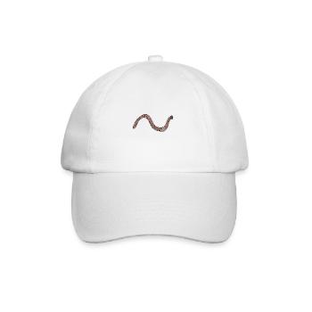 Regenwurm lombric - Baseballkappe - Weiß/Weiß - Vorne