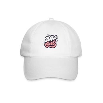Selfie Girl - Baseballkappe - Weiß/Weiß - Vorne