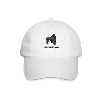 Silberrücken | Gorilla - Baseballkappe - Weiß/Weiß - Vorne
