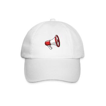 Megaphon - Baseballkappe - Weiß/Weiß - Vorne