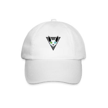 Sphinx cat - Baseballkappe - Weiß/Weiß - Vorne