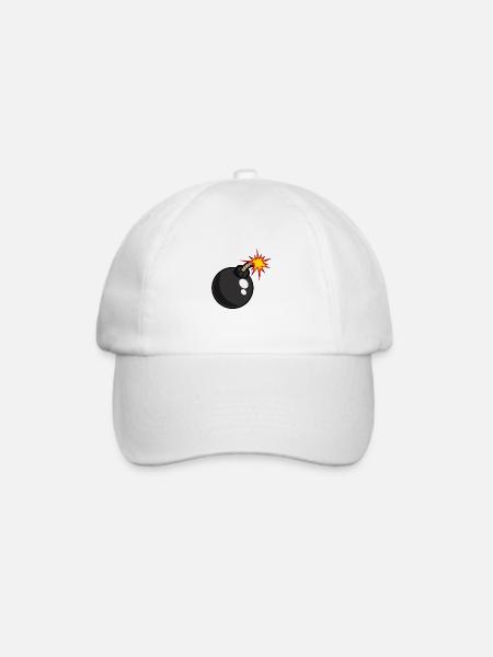 Bombe. - Baseballkappe - Weiß/Weiß