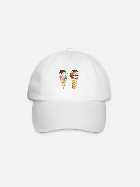 Eis - Baseballkappe - Weiß/Weiß