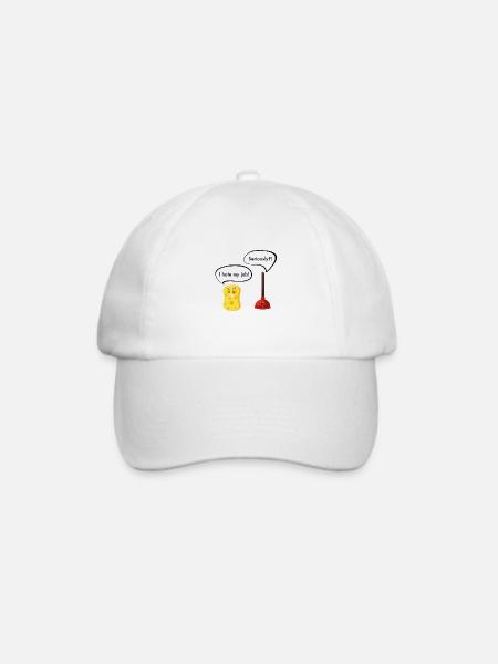 ich hasse meine Arbeit - Baseballkappe - Weiß/Weiß