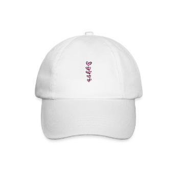 herzen herz - Baseballkappe - Weiß/Weiß - Vorne