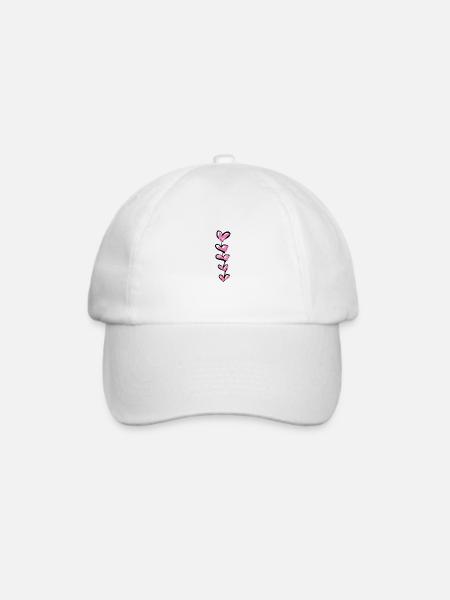 herzen herz - Baseballkappe - Weiß/Weiß