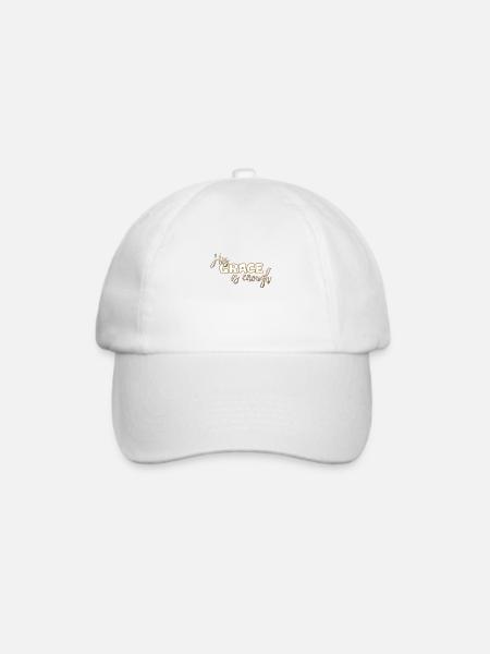 Christliches Design Seine Gnade ist genug - Baseballkappe - Weiß/Weiß