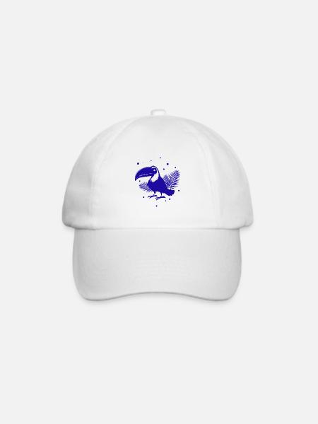 Tukan - Zoo - Vogel - Tierfreund - Naturschutz - Baseballkappe - Weiß/Weiß