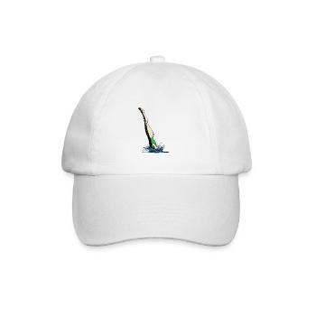 Kopfsprung Frau - Baseballkappe - Weiß/Weiß - Vorne
