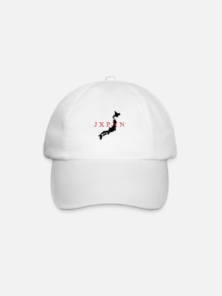 Japan Landkarte JXPXN - Baseballkappe - Weiß/Weiß
