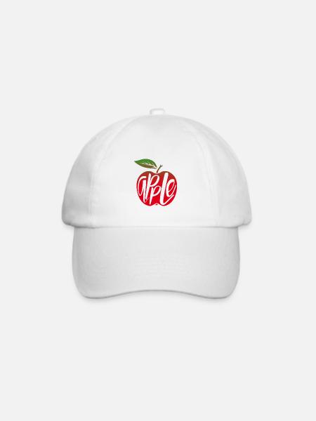 Apple - Baseballkappe - Weiß/Weiß